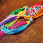 Tibetan Banner Ribbons,Colorful Brocade Buddhist Hall Decorative,Auspicious Cloud Embroidered Sutra Hanging Flags,Buddhist Item