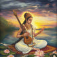 Indian Hindu Gods Lord Shiva Yoga Divine Goddess Saraswati Meditation Rt Poster Canvas Painting And Prints Picture Home Decor
