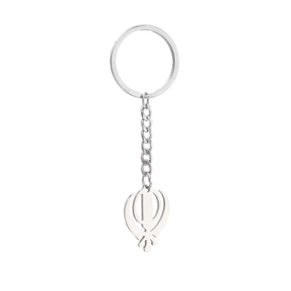 Stainless Steel Sikhism Necklace Pendant Sikh Khanda Jewelry Keychain India Pakistan Malaysia Punjab Religious