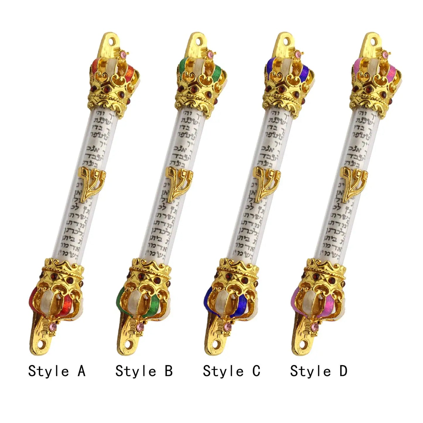 Door Mezuzah Metal Case Mezuza Hannukah Decoration Gifts Home Retro Alloy