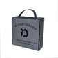 New Unique Customized Logo Hebrew Letters Laser Cut Black Jewish Bar Mitzvah Gifts Handle Box