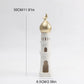 1 PC Candlestick Muslim Kaaba Dome Mosque Islamic Desktop Ornament Table Car Decor Crafts Gifts