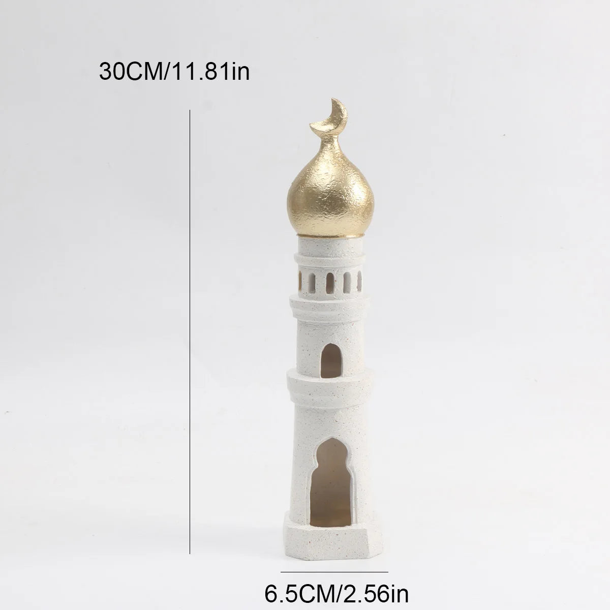 1 PC Candlestick Muslim Kaaba Dome Mosque Islamic Desktop Ornament Table Car Decor Crafts Gifts
