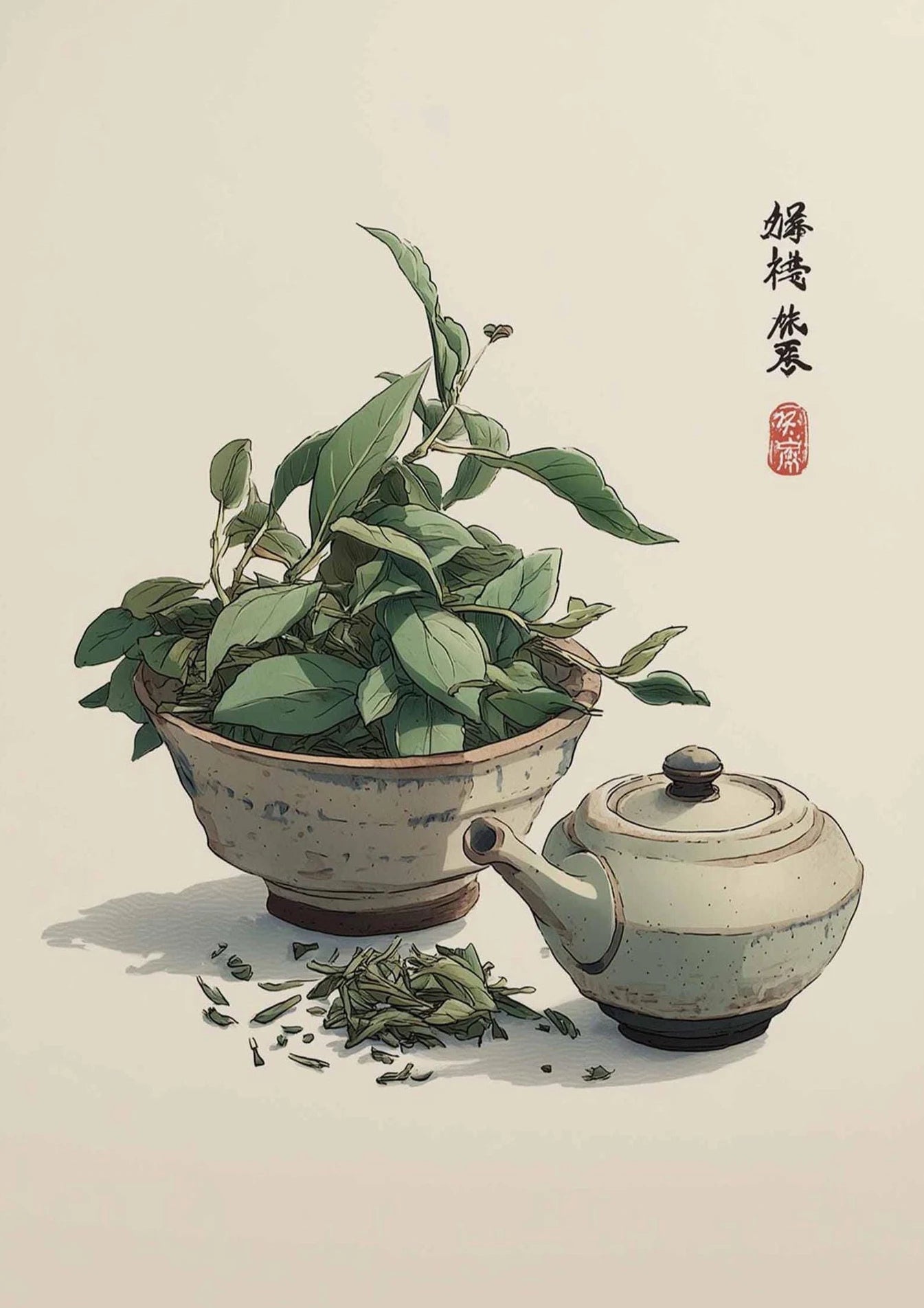 Modern Minimalist Chinese Style Zen Fishing Natural Scenery Poster Canvas Paintings Wall Art Pictures Office Home Decor