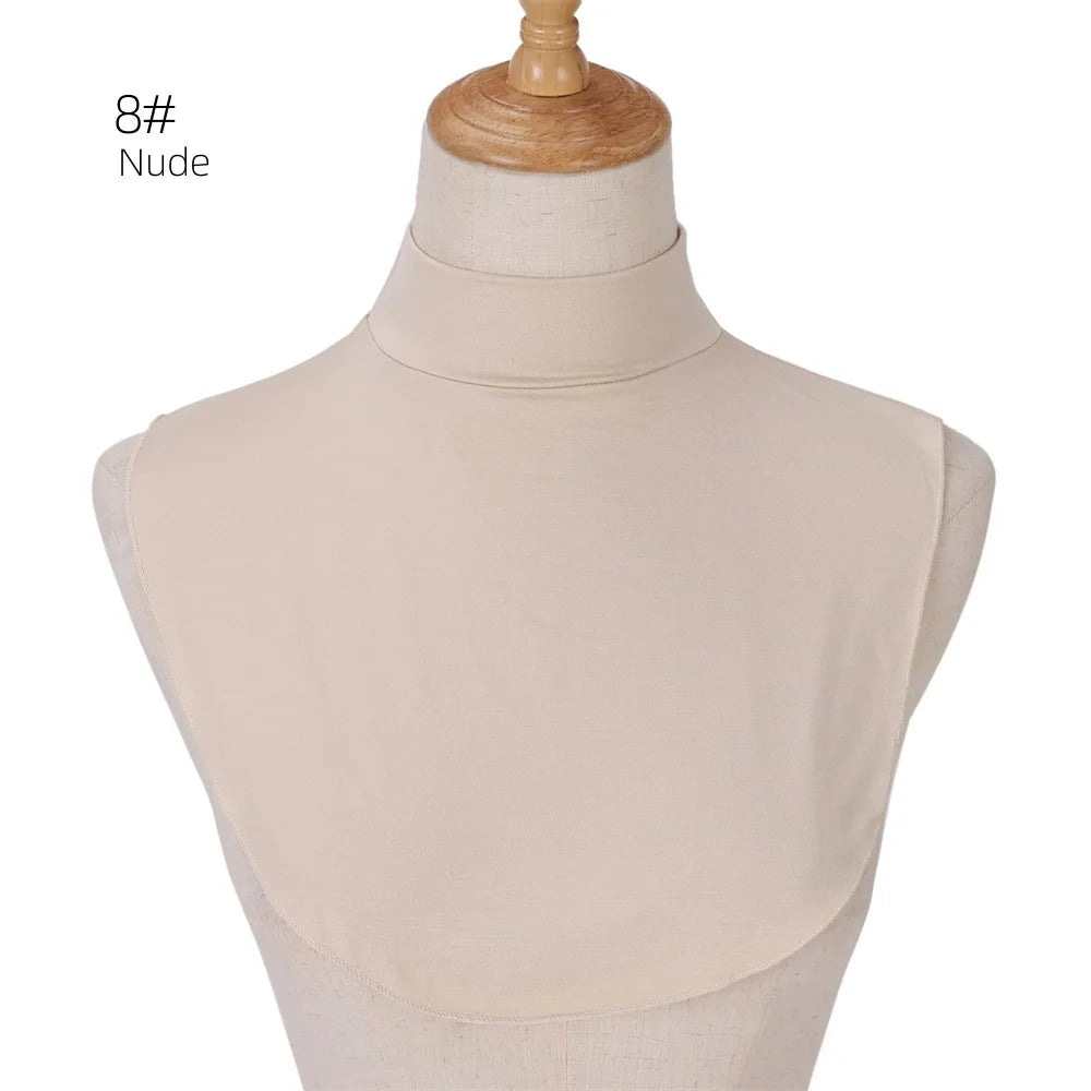 New Soft muslim women's neck cover modal jersey Full cover high neck turtle neck cover islamic clothing ladies clothes accessory