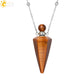 Crystal Perfume Necklace Natural Stone Cone Pendant Healing Clear Quartz Pendants Essentials Oil Diffuser Vial Necklaces H119