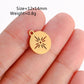 5Pcs Stainless Steel Moon&Sun&Star Charm Jewelry Making Accessories Supplies DIY Necklace Bracelet Celestial Pendants Findings