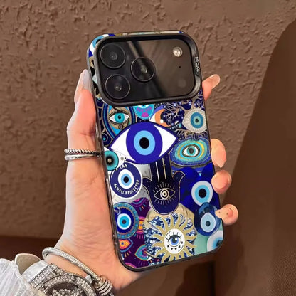 Blue evil eyes Phone Case for iPhone 17 16 15 14 13 12 11 Pro Max 16E iphone Air shock-proof rear cover anti-fingerprint