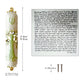 Hand Painted Door Mezuzah Ornament with Screw Zinc Alloy Jewish Mezuzah Case Cover Delicate Embellished Door Wall Hanukkah Decor