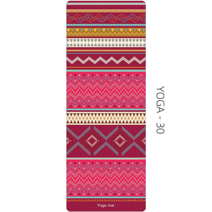 Zen Rhyme 1mm Natural Rubber Suede Yoga Mat Foldable Portable Anti-Slip Drape Gym Meditation Fitness Workout Gymnastics