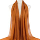 New Fashion Women Solid Chiffon Headscarf Ready To Wear Instant Hijab Scarf Muslim Shawl Islamic Hijabs Arab Wrap Head Scarves