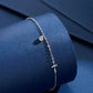 925 Sterling Silver Elegant Cross Shaped Zircon Bracelet For Women Anniversary Party Fashion High Quality Fine Jewelry Gifts