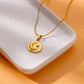 Blue Zircon Star Moon Necklaces for Women Stainless Steel Gold Color Chain Collar Wedding Necklace Jewelry Accessories Gift BFF