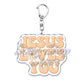 Jesus Loves You Letter Keychains Christian God Bible Quote Keyring for Accessories Bag Pendant Key Chain Jewelry Fans Lover Gift