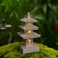 Japanese Pagoda Statue Zen Garden Lantern Resin Stone Tower Sculpture Buddha Decor for Patio Backyard Meditation Home Ornament