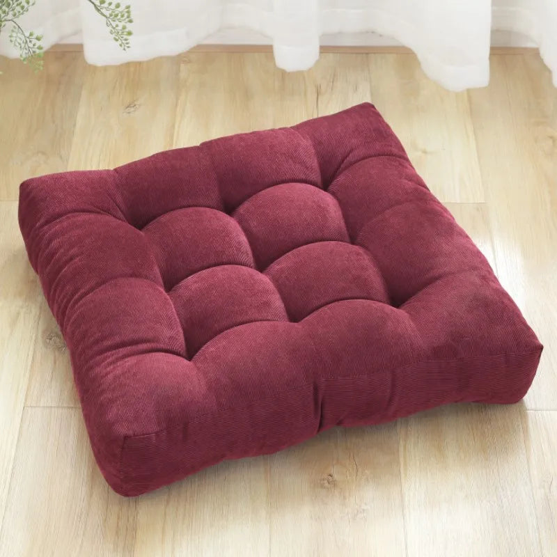 Floor Pillow Square Floor Seating Pillow Cushion Meditation Yoga Seat Kneeling Pillows Thick Tufted Cushions Mat Pad Balcony
