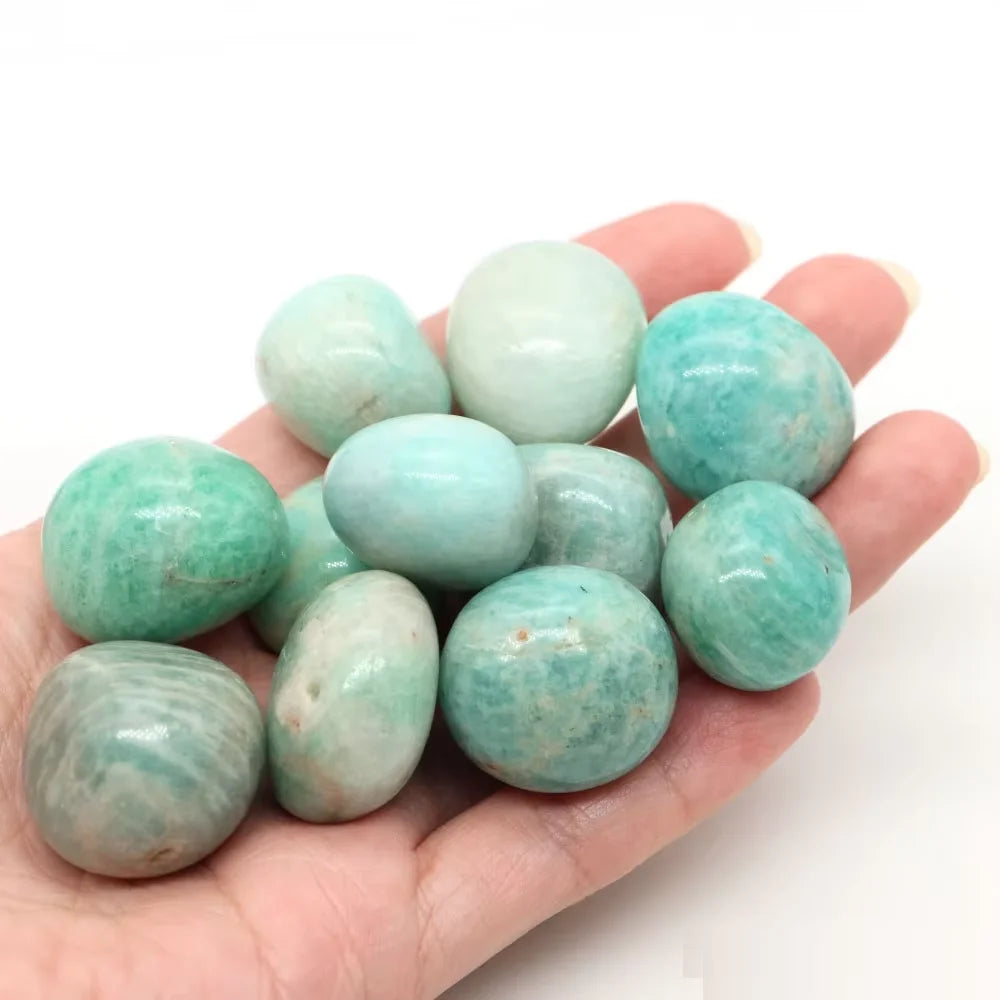 Natural Tumbled Stones Bulk Polished Moonstone Rocks Gemstones Assorted Healing Crystals for Home Garden Tank Aquarium Decor