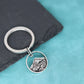 Nedar Stainless Steel Fashion Fujiyama Mountain Hill Peak Pendant Key Chain Range Hiker Climbing Keyring Jewelry Gifts Keychain