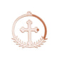 10pcs/Lot Acrylic Mirror Christian Cross Hanging Ornaments Christening & Baptism Wedding Party DIY Gifts Decor