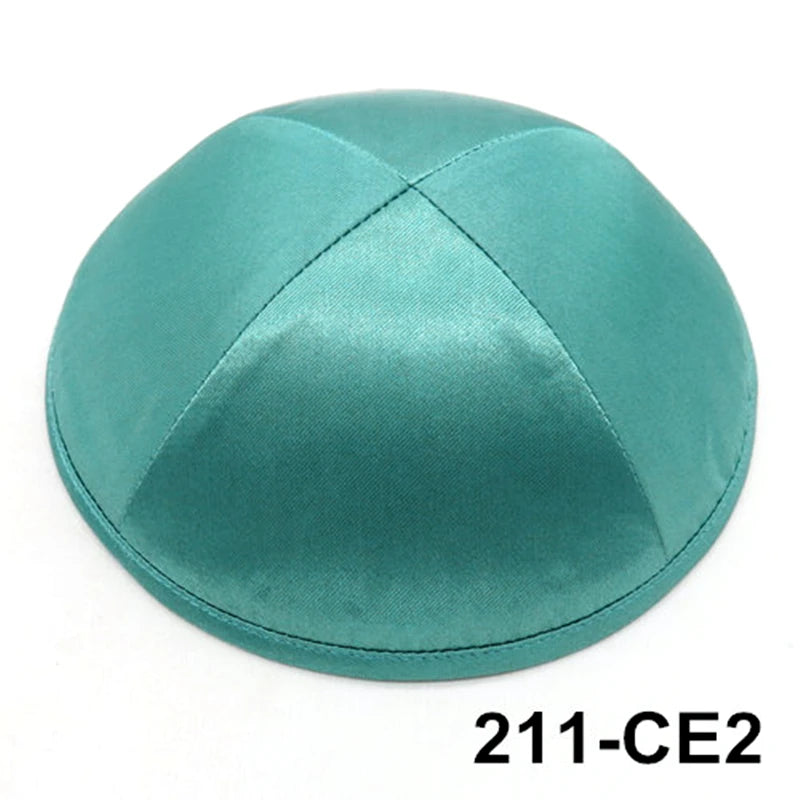 GIU 19cm Satin Jewish Hats Caps Skullies Beanies Kippot Yarmulke Kippah Dome Kipa For Wedding And Events