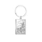 Dawapara Tarot Cards Keychains Stainless Steel Vintage Amulet Good Luck The Major Arcana Keyring Wiccan Jewelry