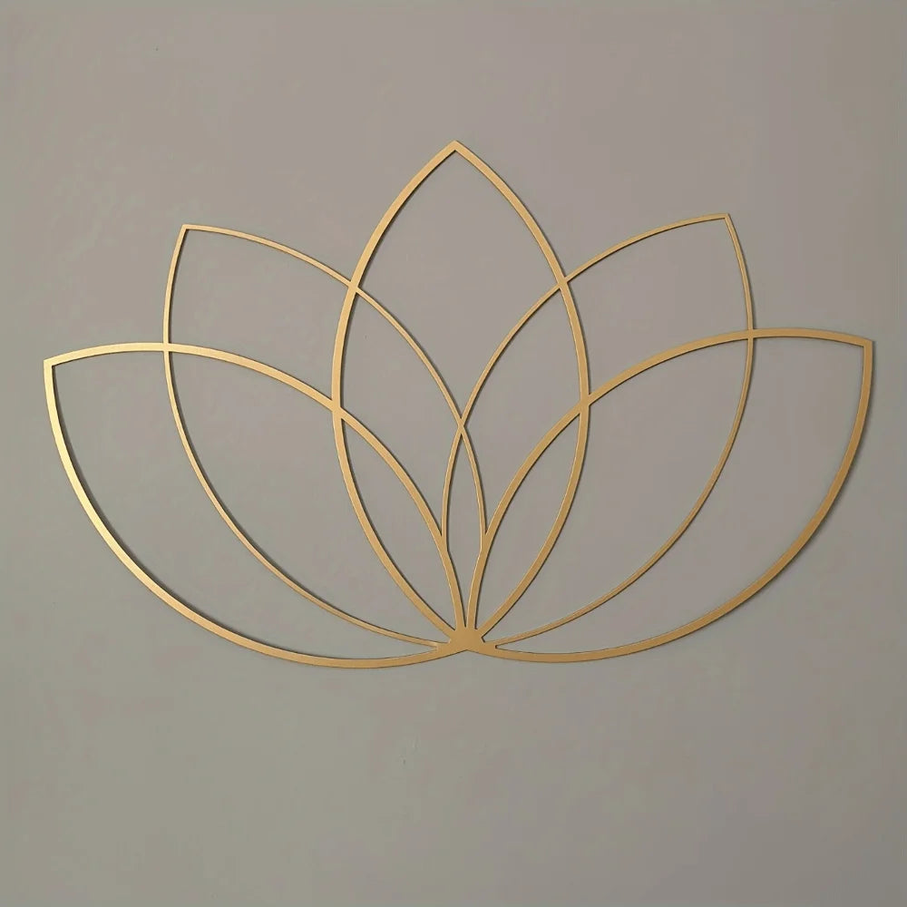Iwa Motif Radiant Mandala Metal Wall Sculpture | Lotus Bloom Zen Decor | Halloween & Christmas Gift
