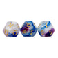3Pcs Astrology Dice D8 D12 Tarot Dice Polyhedral Pearl Pattern Dice for Divination Astrology Tarot Cards Accessory