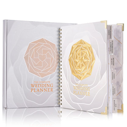 188pages Wedding Plan Book Hardcover Wedding Planner Notebook Bridal Organizer Coil Flip Book Calendar Diary Love Witness Gift