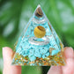Energy Pyramid Orgonite Reiki Natural Amethyst Ball Healing Crystals Chakra Tool Ornaments Resin Stones Craft Kids Gift Pyramid