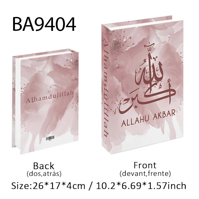 Islamic Mosque Luxury Fake Book Storage Box Kaaba Decorative Books Home Decor Coffee Table Bedroom Ornament Interior Decoration