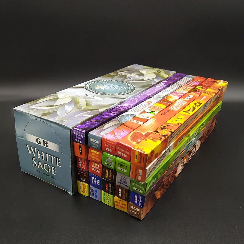 10/25 Small Tubes Natural Tibetan White Sage Incense Sticks Home Fragrance Joss Sticks Bulk Sale Indian Incense Coconut Aromar