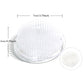 Round Ikebana Kenzan Flower Frog Suction Cup Plastic Arranging Tool Art Fixed Rubber Base Holder Floral Decor Pot Vase