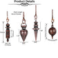 Silver Color Copper Metal Pendulum for Dowsing Divination Energy Reiki Healing Pointed Meditation Witch Spiritual Pendulos X092