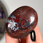 1pc Red Mexican Agate Palm Stone,  Stunning Crystal from Mexico, Worry Stone Gift. Polished Palm Stone Makes a Lovely Present