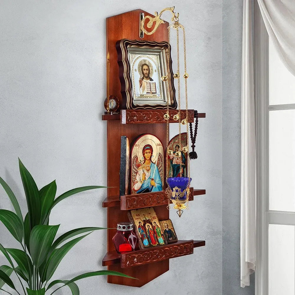 HTISOK Orthodox Incenser Burber Wall Hook Church Decoration Accessory Hanging Vigil Lamp Hook Religious Decor & Gift