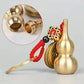 Chinese Feng Shui Gourd Keychain With Five Emperors Money Lucky Pendant Creative Wealth Key Ring Home Office Women Men Bag Charm