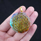 35mm Hexagon Shape 7 Chakra Orgonite Energy Pendant Healing Energy Crystal Beads for Yoga Meditation Spiritual Amulet Orgonite