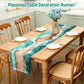 VIKAMA Passover Linen Table Runner Jewish Festival Table Flag Home Dining Party Decoration