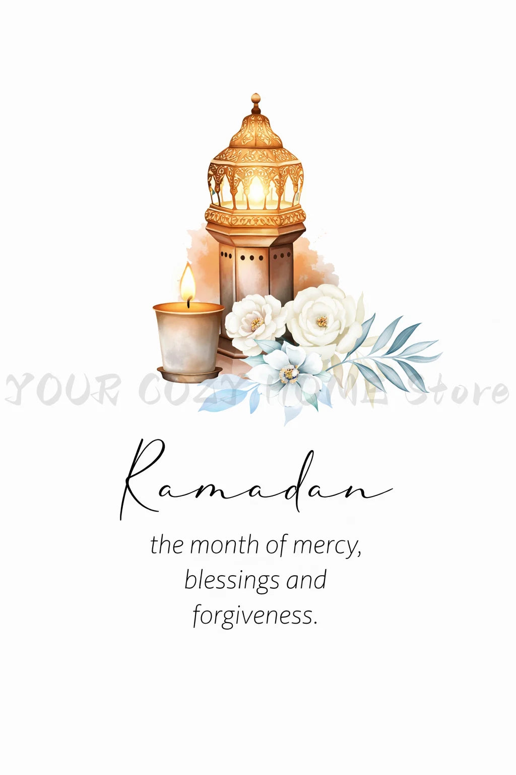 Islamic Grand Mosque Architectural Art, Sacred Holy Place Canvas Print, Muslim Home Wall Decor Prayer Room Ramadan Eid Gift
