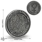 Key of Solomon Pentacle Talisman Coin Planetary Seal Amulet Occult Metal Tokens for Rituals,Spiritual Divination Gift Set