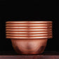 7pcs Pure Copper Tribute Bowl Brass Auspicious Luster Tibetan Bowl 11cm  Holy Water Cup Buddhist Saucer Home's Gift Decorative