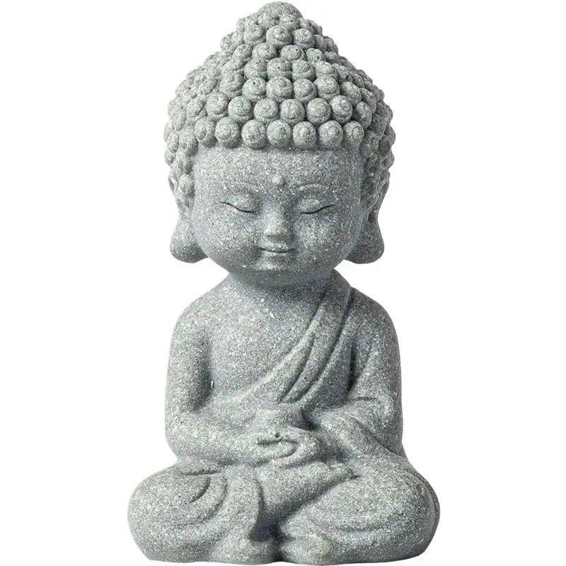 Landscaping Zen Oriental Aesthetic Garden Decoration Chinese Style Buddha Statue Cute Little Monk Figurines Fish Tank Moss