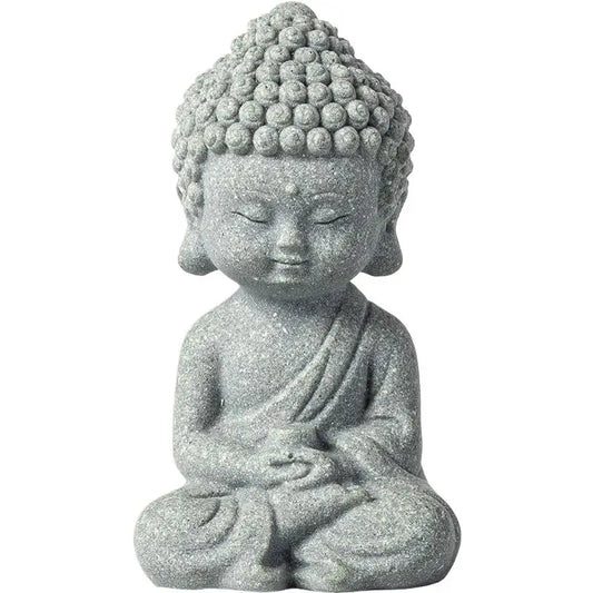 Landscaping Zen Oriental Aesthetic Garden Decoration Chinese Style Buddha Statue Cute Little Monk Figurines Fish Tank Moss
