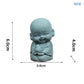 ✔Embracing Animal Monk Statue,Sandstone Finish Zen Baby Buddha Figurine,Mini Spiritual Decor for Home,Office & Garden
