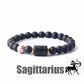 Zodiac Sign Bracelet Homme 12 Constellation Bangles Men Gemini Virgo Leo Libra Bracelet Women Friendship Gift Bracelet on Hand