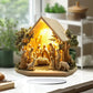 NEW Nativity Centerpiece 2D Acrylic Jesus Birth Scene for Tabletop Decor Elegant Holiday Party Ornament, Gift for Home & Office
