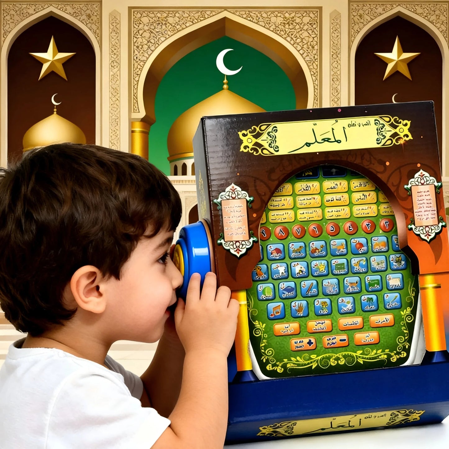 Muslim Arabic Learning Machine Islamic Tablet Kids English Arabic Touchpad Voice Learning  Al-Quran Pad Baby Toy Early Education