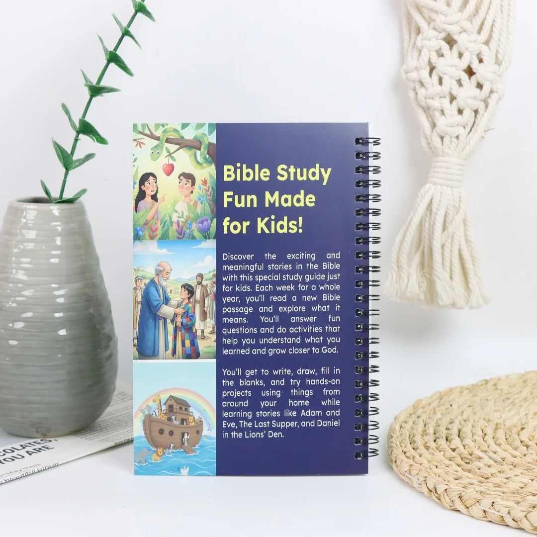 Bible Study Workbook for Kids Notbook: Lessons , Activities, Quizzes, and Questions to Deepen Your Faith (Spiral Bound) NotBook