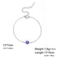 Lucktune Stainless Steel Turkey Evil Eye Bracelets for Women Flat Blue Evil Eye Lucky Chain Charm Bracelet Jewelry Pulsera Gifts