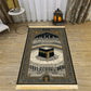 VIKAMA Islamic Prayer Mat With Tassel, Folding Travel Rug For Muslim, Outdoor Portable Janamaz, Pilgrimage Carpet, Ramadan Gift
